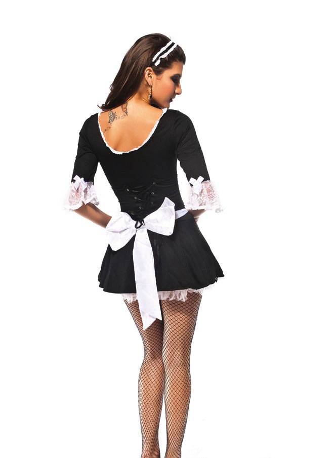 SZ60088 Half Sleeves Match Sets Maidservant Stage Cosplay Costume Fancy Dress